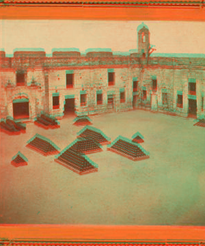 Interior view of the Old Spanish Fort, at St. Augustine, Florida. 1868?-1890?