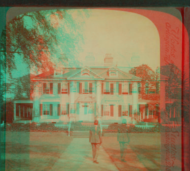 Stately old home of Longfellow, once Washington's headquarters, Cambridge, Mass. 1859?-1910?