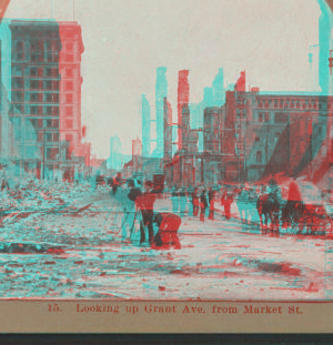 Looking up Grant Ave. from Market St. 1906