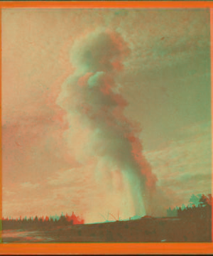 Old Faithful, from E. near view. 1876