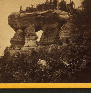 Chapel, west view. Pictured Rocks. [ca. 1868] 1869?-1880?