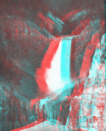 Yellowstone National Park, Wyoming. Lower Falls.U.S. Geological and Geographical Survey of the Territories (Hayden Survey)