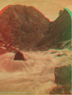 Rapids in the Black Canon [Canyon]. 1865?-1890?