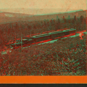 [A view of a train in the western Maryland hills.] [ca. 1870] 1859?-1890?