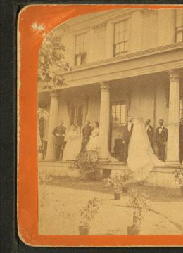 Bridal party at General Butler's, Lowell, Mass., July 31, 1870. 1865?-1885?