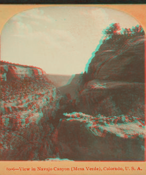 View in Navajo Canyon (Mesa Verde), Colorado, U.S.A. c1897 1870?-1898