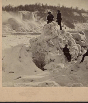 On the great ice bridge, Niagara Falls, U.S.A. 1860?-1905