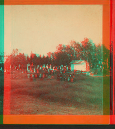 [Decoration day crowds at cemetery in Kirkwood.] 1870?-1895?