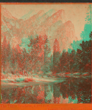 The Three Brothers, 4480 feet, Yosemite Valley, Mariposa County, Cal. 1878-1881 1861-1878?