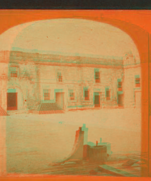 Interior of Fort St. Augustine, Florida. 1868?-1890?