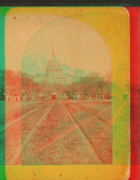 Pennsylvania Avenue and U.S. Capitol. 1865?-1875? 1865-1875