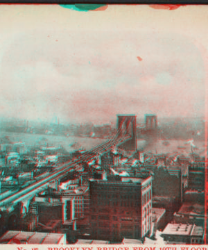 Brooklyn Bridge from 19th floor of Tract Society bldg. [1867?-1910?]