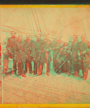 Admiral Dahlgren and staff, U. S. S. Pawnee, Charleston Harbor, S. C. 1861-1865