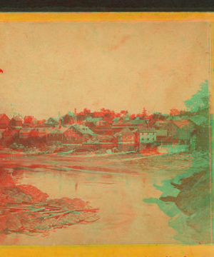 Down river, from Toll Bridge, Skowhegan. 1869?-1880?