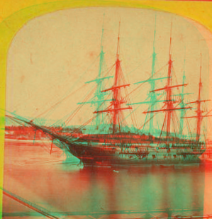 U.S. ship Macedonia, (French, English, and American). [ca. 1880] 1868?-1890?