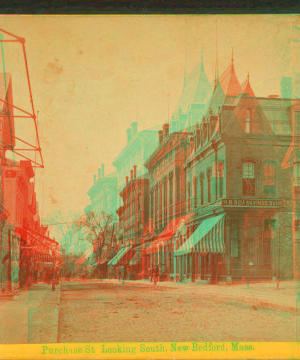 Purchase St., looking north, New Bedford, Mass. 1860?-1895?