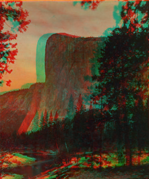 El Capitan, 3300 ft. high. From the Merced River. 1860?-1874?