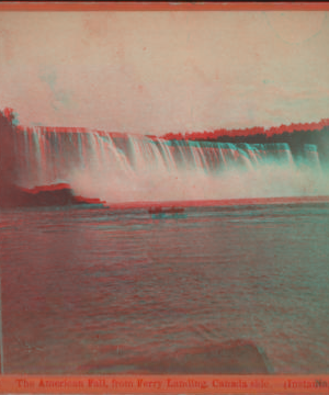 The American Fall, from Ferry Landing, Canadian side. [1863?-1880?]