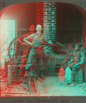 The Blacksmith's Shop. [ca. 1900]