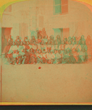 [Group portrait of the Native American prisoners.] 1868?-1890? [1875-1878]