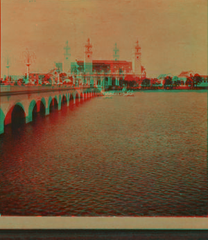 [View of the Bridge of All Nations at the Lewis and Clark Centennial Exposition.] 1867-1910?