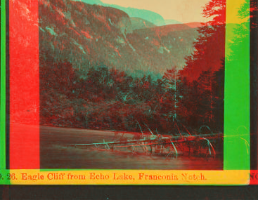 Eagle Cliff from Echo Lake, Franconia Notch. 1865?-1890?