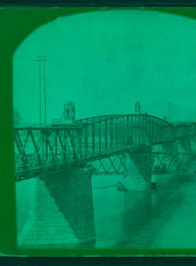 Bridge across Missouri River. 1870?-1900? ca. 1880