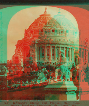 Jefferson's Statue and Ffestival Hall, Louisiana Purchase Exposition, St. Louis. 1903-1905 1904