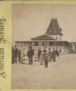 The Pavillion [sic] at Manhattan Beach. [1865?]-1919