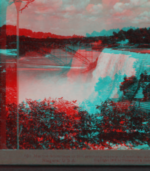 Marble whiteness of the seething waters, American and Luna Falls, Niagara, U.S.A. 1895-1903