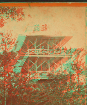 High rock, obeservatory. [people looking out from observatory] [ca. 1870] 1859?-1890?