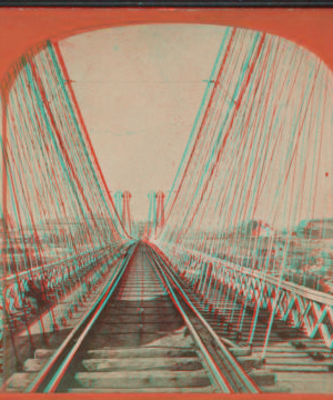 [New Suspension Bridge.] [1860?-1875?]