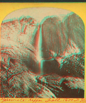 Yosemite Upper Falls, 1,600 feet. 1870?-1874?