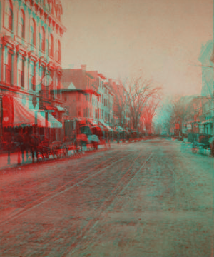 Main Street from Fairfield Avenue, looking down. 1872-1875 1870?-1890?