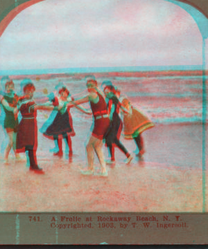 A frolic at Rockaway Beach, N. Y.. [1865?-1900?] 1903