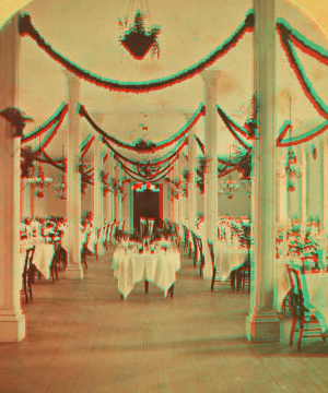 Fabyan House Dining Hall, White Mts. [1877-1889?] 1870?-1889?