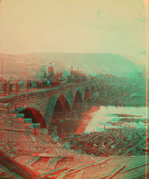 The Johnstown calamity.The Stone Bridge. 1889