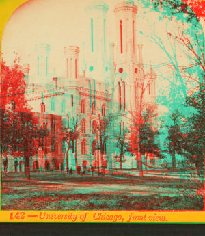 University of Chicago, front view. 1865?-1890?