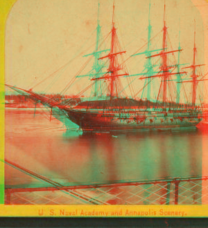 U.S. ship Macedonia, (French, English, and American). [ca. 1880] 1868?-1890?