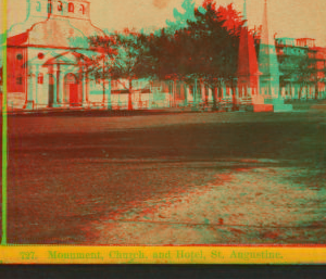 Monument, Church and Hotel. St. Augustine. [ca. 1870] 1870?-1900?