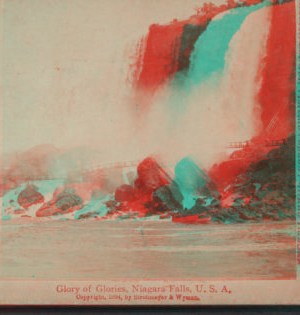 Glory of glories, Niagara Falls, U.S.A. [View of falls and walkway.] 1860?-1905