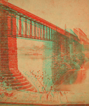 B.&O.R.R. Bridge, over the Ohio, at Bellaire. 1870?-1885?