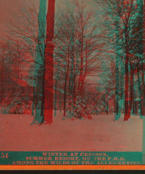 Winter at Cresson, summer resort, on the P. R. R. among the wilds of the Alleghenies. 1870?-1880?