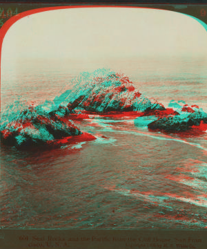 Seal Rocks and the Pacific, from the Cliff House, San Francisco. 1870?-1925? 1905