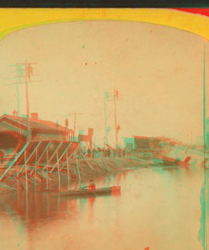 The great flood of the Ohio river, at Cincinnati, February 1883. 1865?-1895? 1883