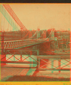 Suspension bridge, Philadelphia. 1865?-1907