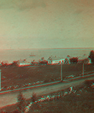 Looking down the bay, from Mr. Frank Lancaster's Res[idence]. 1872?-1886?