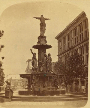 Cincinnati fountain, Cincinnati, Ohio. 1865?-1895?