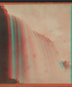 [View of falls from below.] [1860?-1885?]