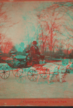 Children's carriage, Central Park. [1860?-1905?]